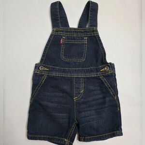 Levi’s Baby Denim Overall 18M Dark Wash 100% Cotton Shortalls Toddler 18 Months